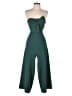 hailee c 100% Polyester Solid Green Jumpsuit Size 2 - photo 1