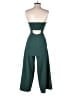 hailee c 100% Polyester Solid Green Jumpsuit Size 2 - photo 2
