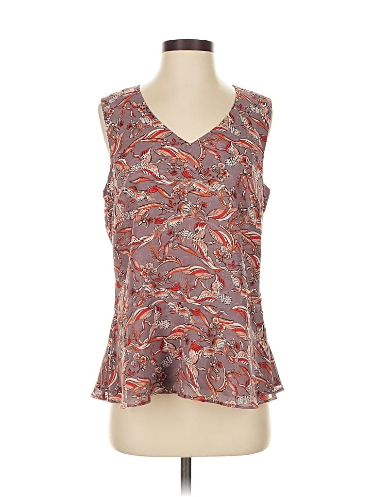Pre-owned Cabi Sleeveless Blouse In Brown