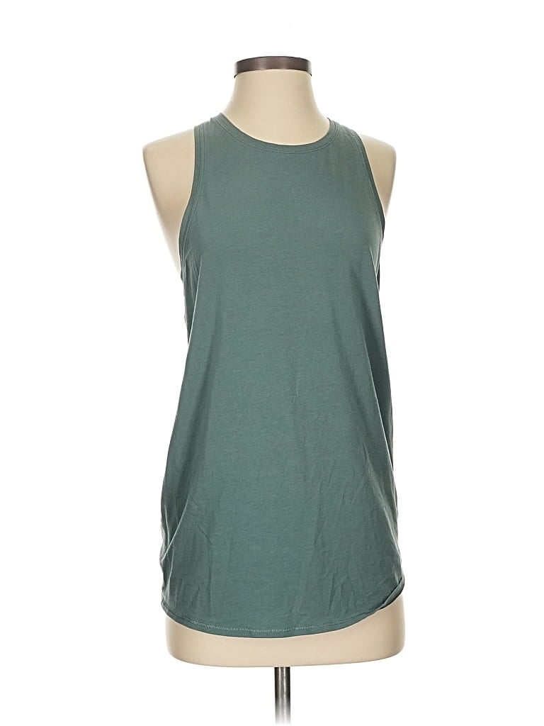 Pre-owned Lululemon Athletica Sleeveless T-shirt In Green