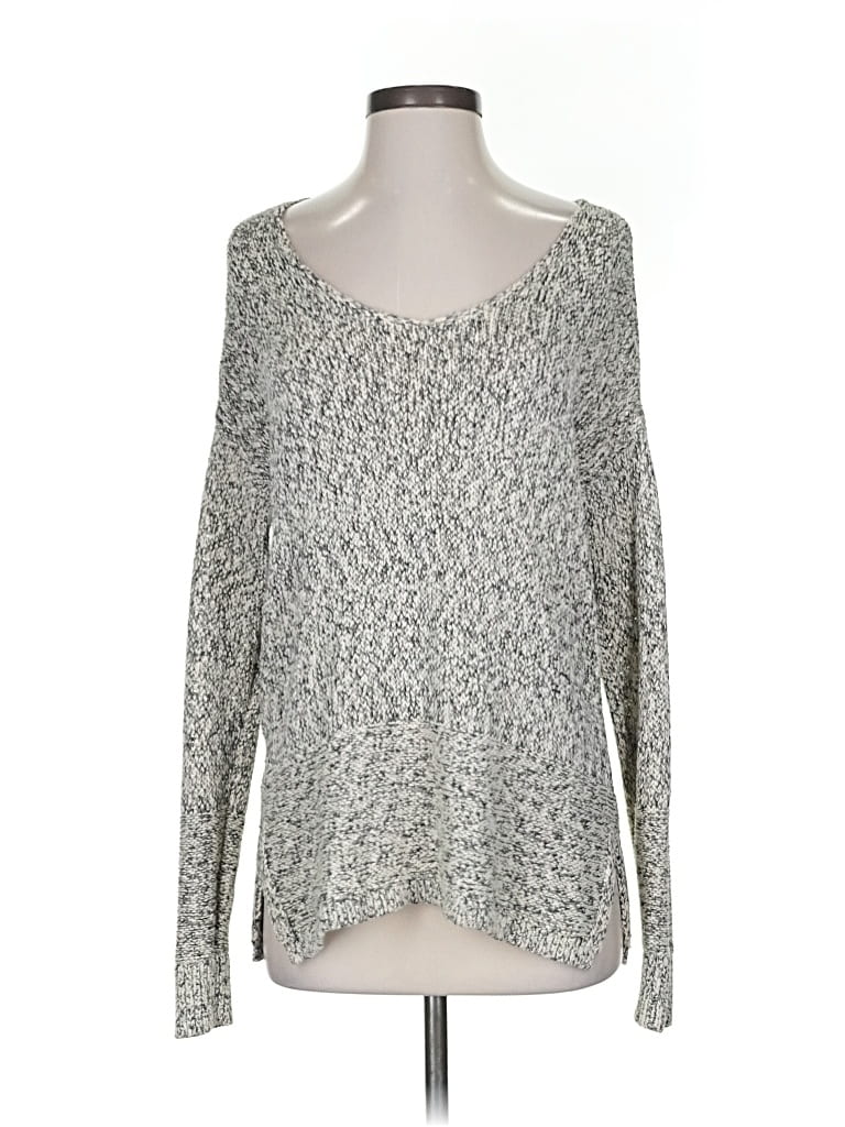 Pre-owned Ann Taylor Loft Pullover Sweater In Gray