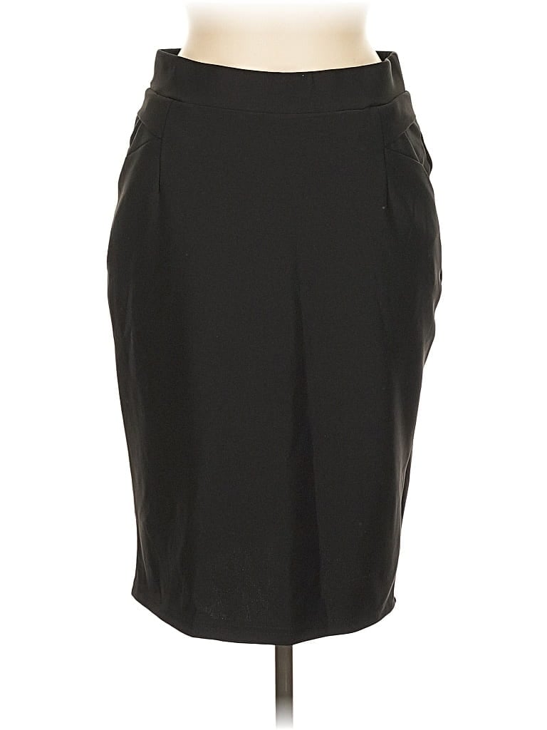 Pre-owned Maze Collection Formal Skirt In Black