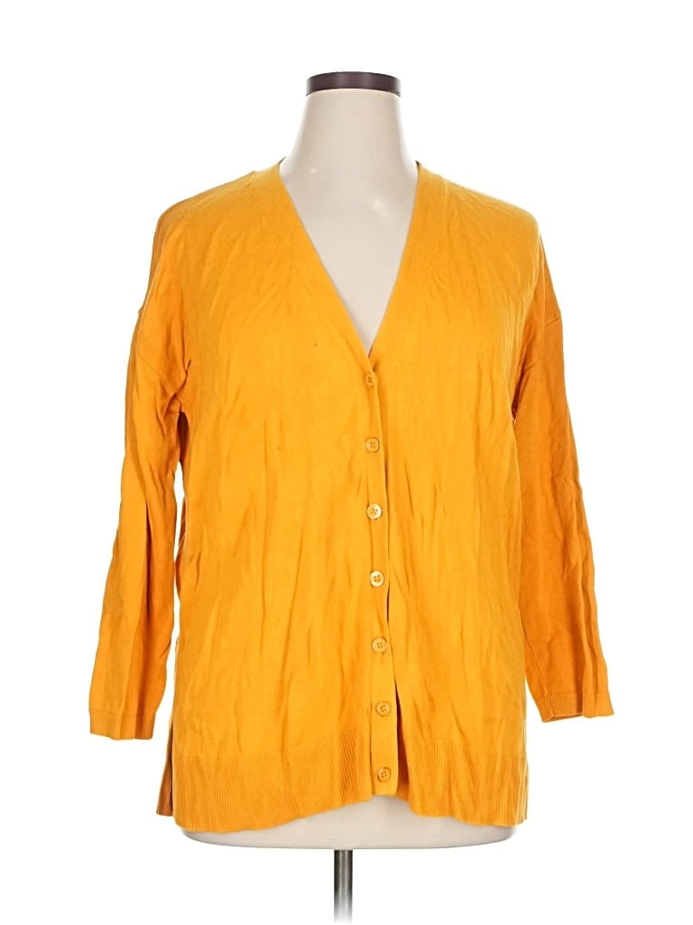 Click to view more detailed imagery on our partner's website Pre-owned Talbots Cardigan Sweater In Yellow