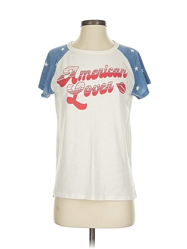 Pre-owned Junk Food Short Sleeve T-shirt In White