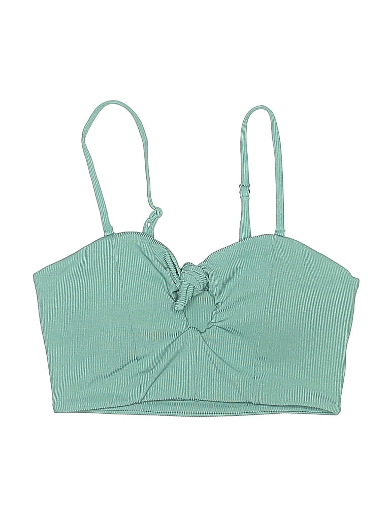 Pre-owned Zaful Swimsuit Top Green Swimwear