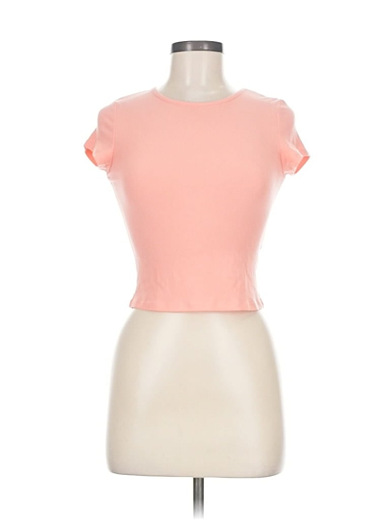 Pre-owned Olivaceous Short Sleeve T-shirt In Pink