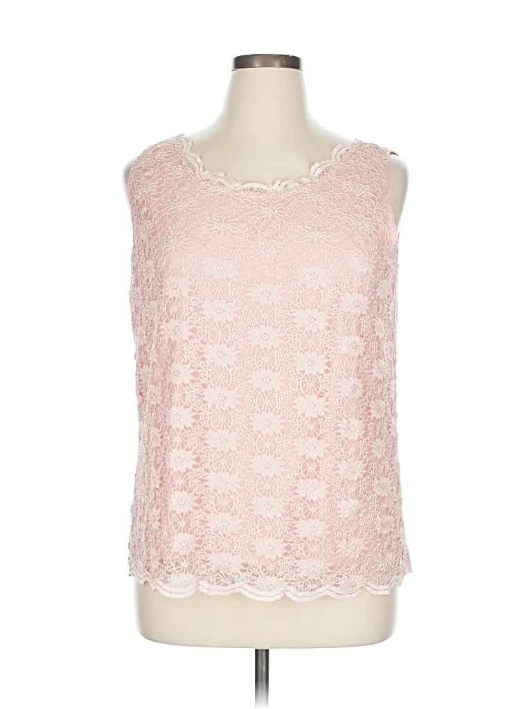 Pre-owned Tahari By Asl Sleeveless Blouse In Pink