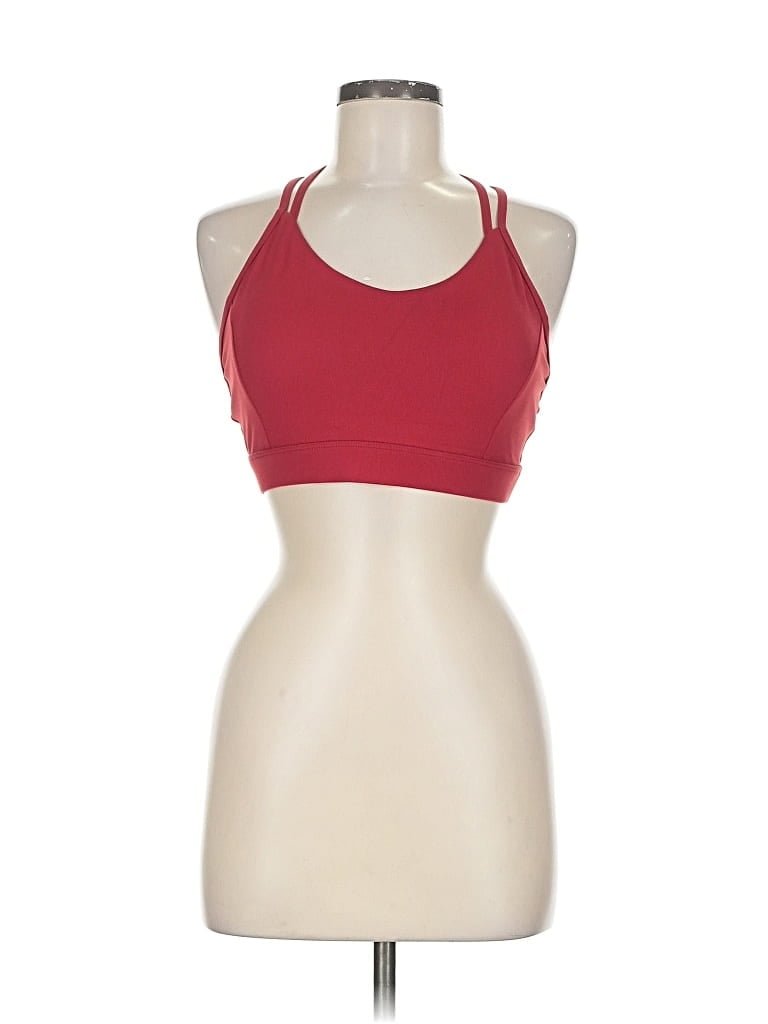 Pre-owned Assorted Brands Sports Bra In Burgundy