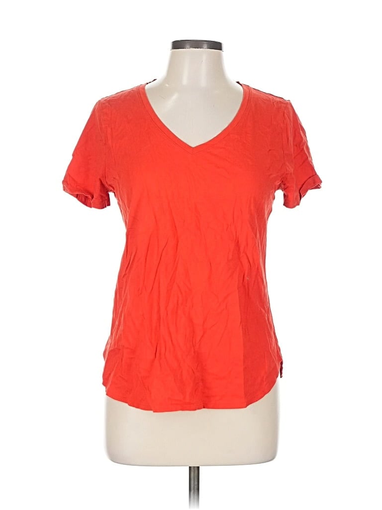 Pre-owned Ann Taylor Short Sleeve T-shirt In Red