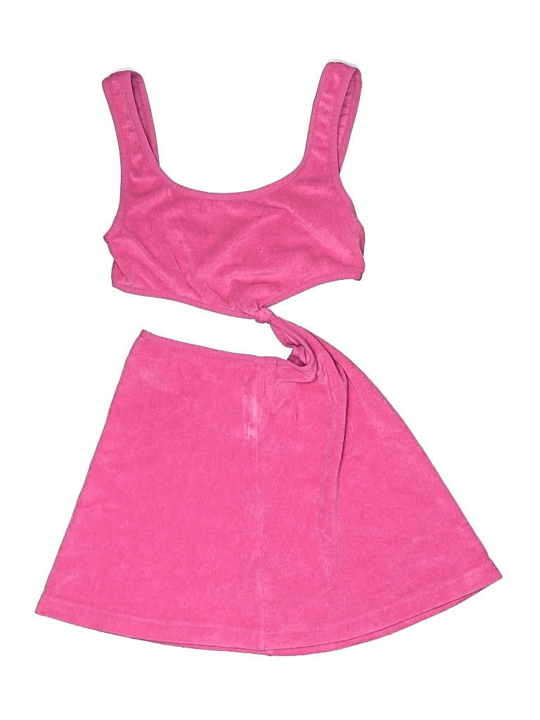 Pre-owned Solid & Striped Two Piece Swimsuit In Pink