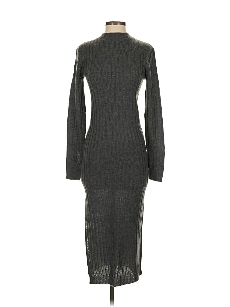 Pre-owned Brave Soul Casual Dress In Gray