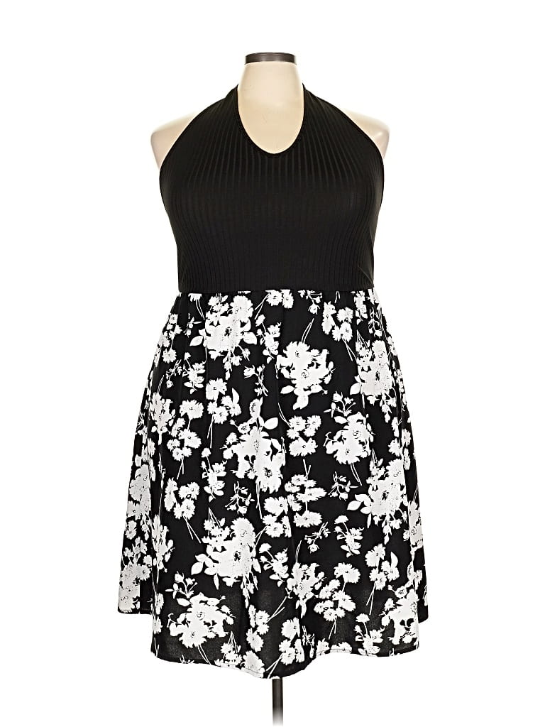 Pre-owned Shein Curve Casual Dress In Black