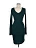BCBGMAXAZRIA Solid Teal Cocktail Dress Size M - photo 1