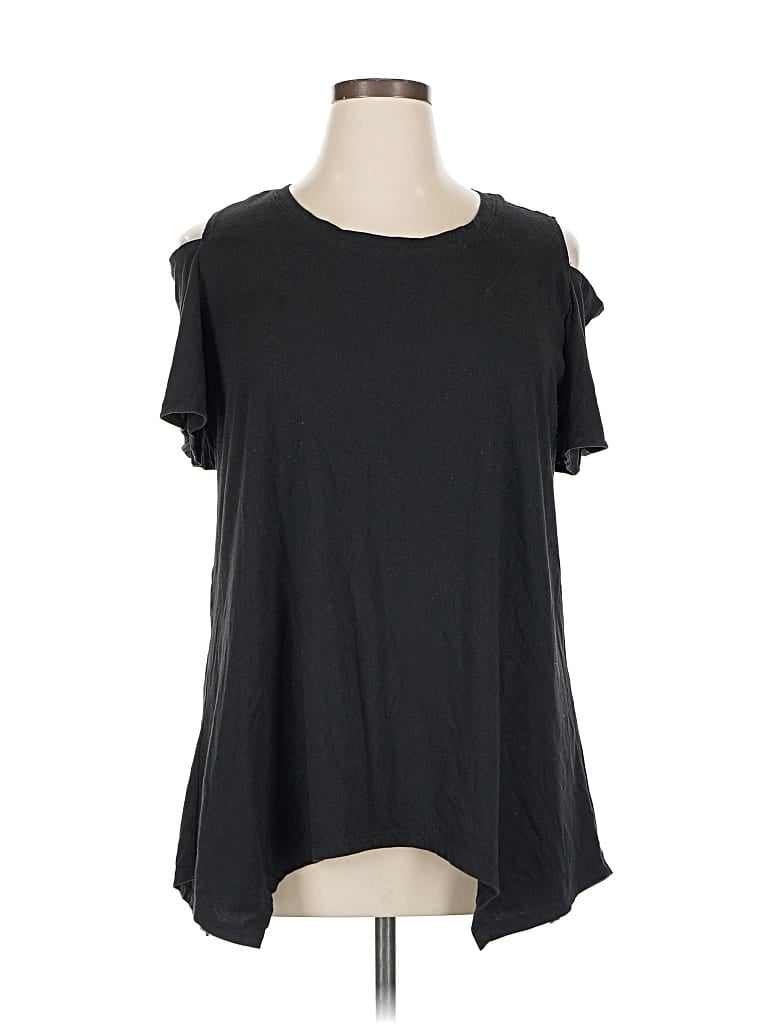 LANE BRYANT Pre-owned Short Sleeve T-shirt In Black