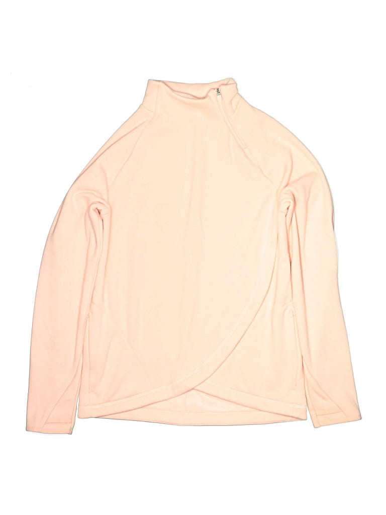 Pre-owned Athleta Girl Kids' Turtleneck Sweater In Pink