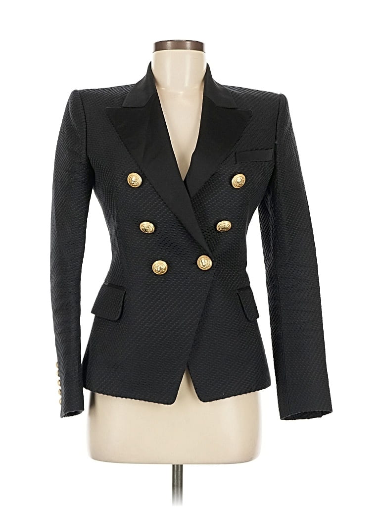 Pre-owned Balmain Blazer Jacket In Black