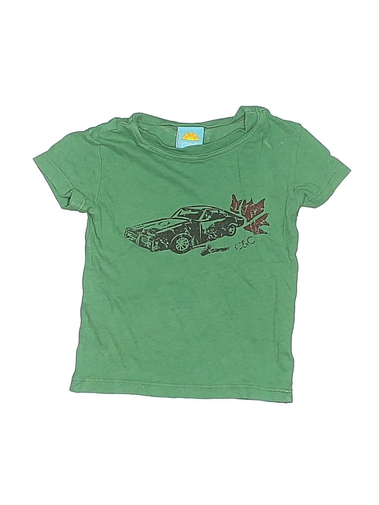 Pre-owned C&c California Babies' Short Sleeve T-shirt In Green