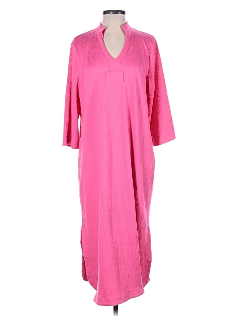 Pre-owned Belle By Kim Gravel Casual Dress In Pink