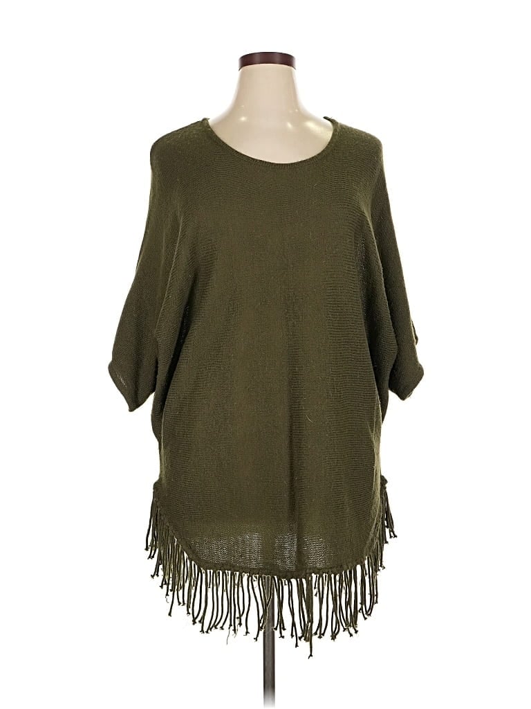 Pre-owned Ny Collection Pullover Sweater In Green