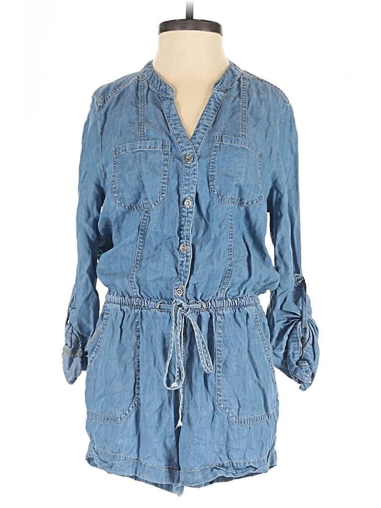 Pre-owned Fashion Nova Romper In Blue