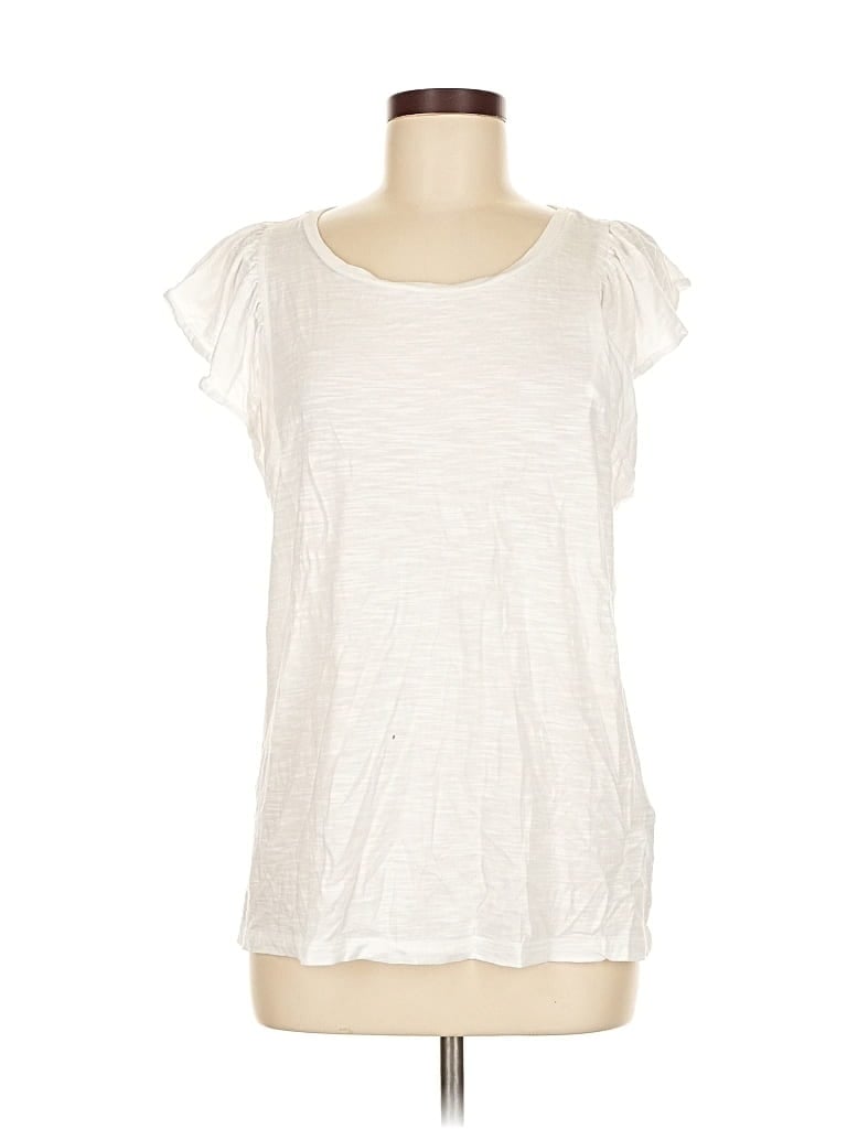 Click to view more detailed imagery on our partner's website Pre-owned Banana Republic Sleeveless T-shirt In White