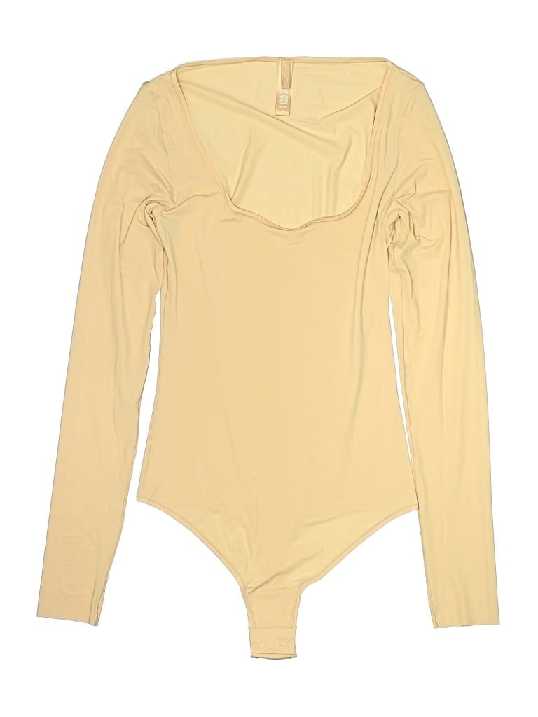 Pre-owned Skims Bodysuit In Yellow