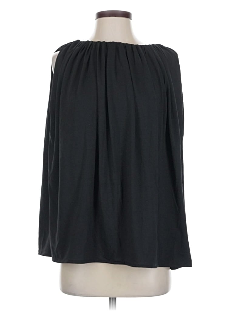 Pre-owned H&m Sleeveless Blouse In Black