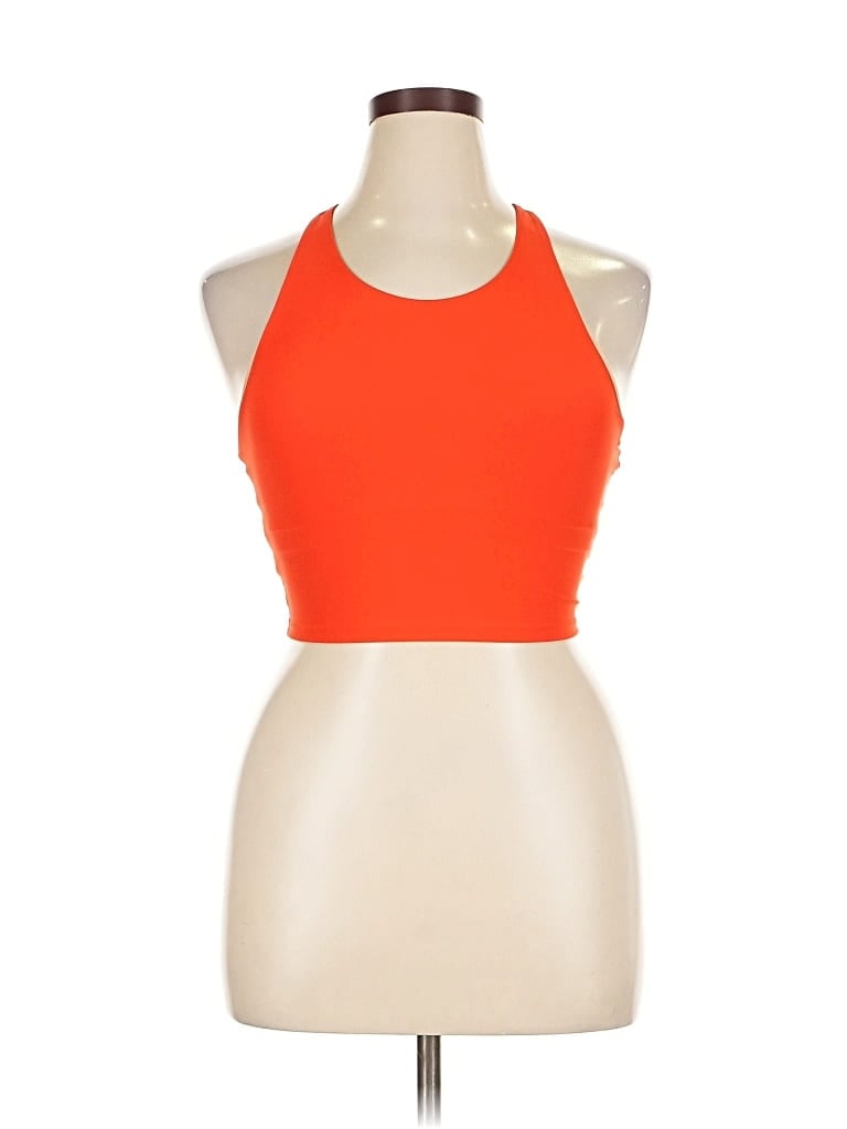 Pre-owned Active By Old Navy Tank Top Orange Halter Neckline Tops