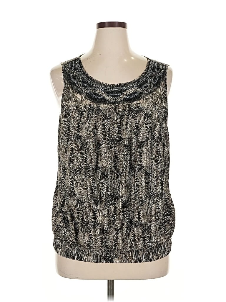 ALFANI Pre-owned Sleeveless Blouse In Gray