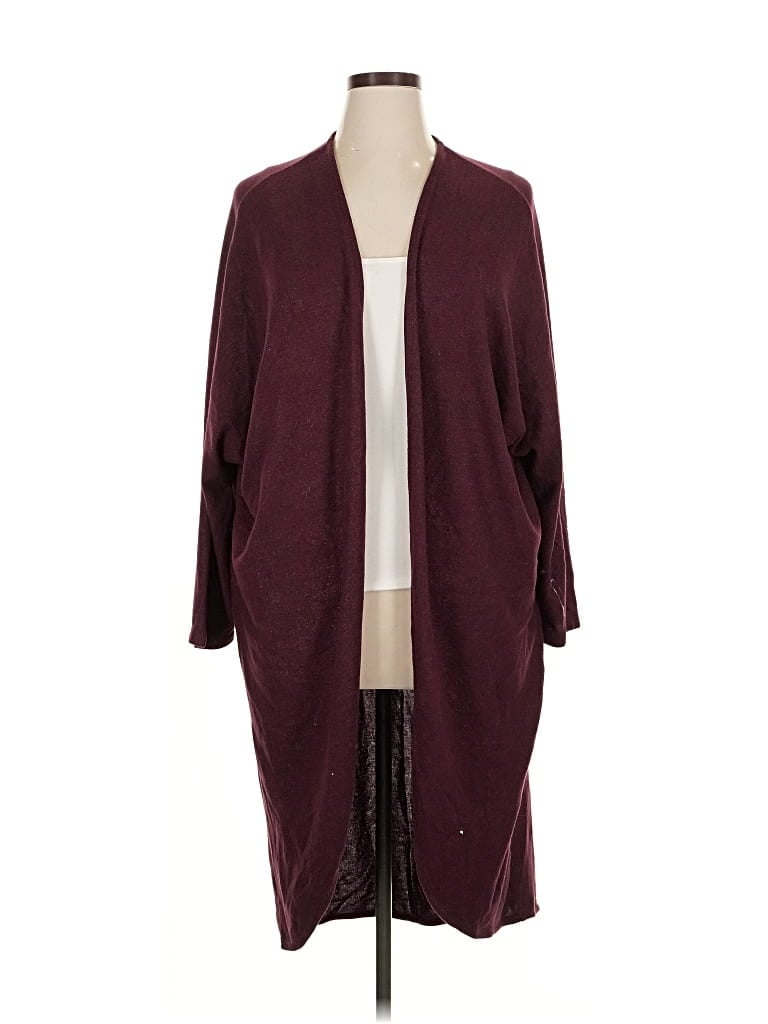 Pre-owned Torrid Cardigan Sweater In Burgundy