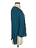 Numi Teal Long Sleeve Blouse Size XS - photo 4