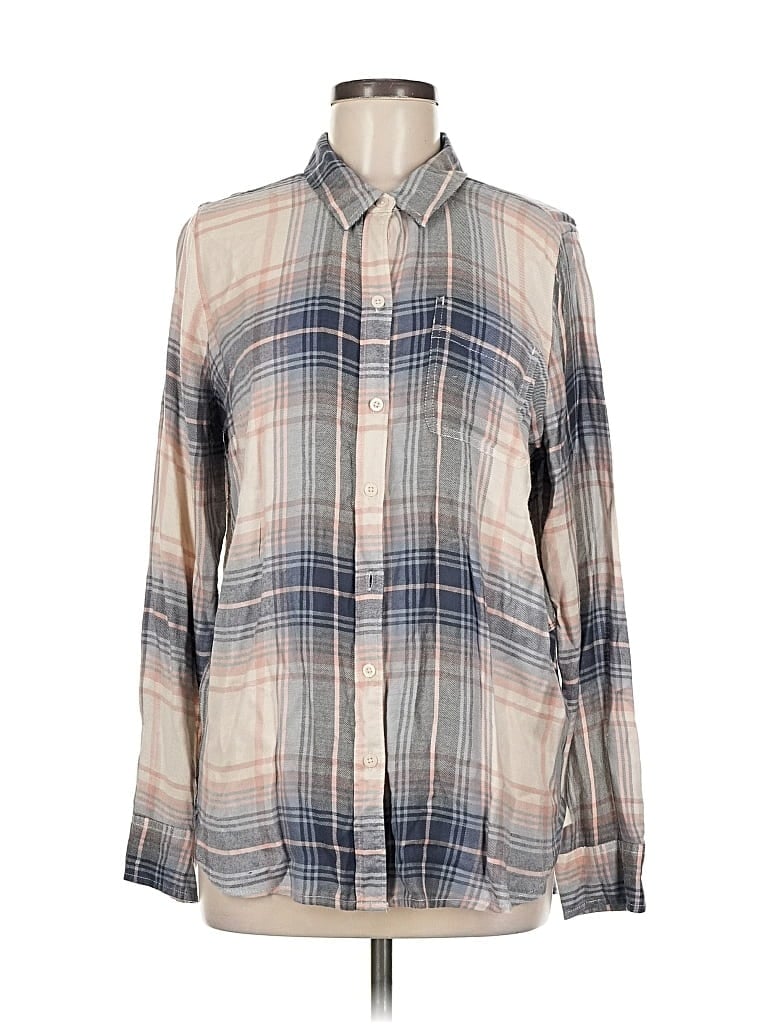 Pre-owned Lucky Brand Long Sleeve Button Down Shirt In Blue