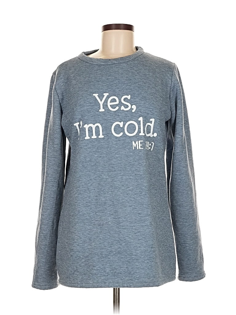 Pre-owned Unbranded Sweatshirt In Blue