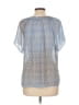 a.n.a. A New Approach 100% Polyester Blue Short Sleeve Blouse Size L (petite) - photo 2