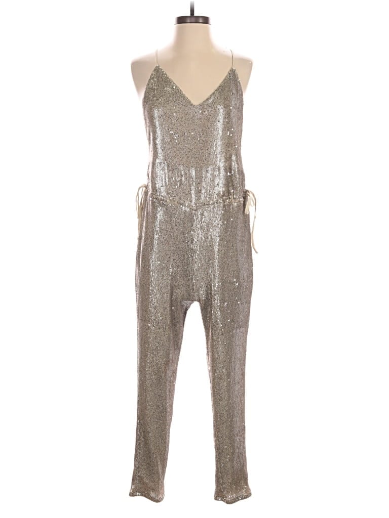 Pre-owned Free People Jumpsuit In Silver