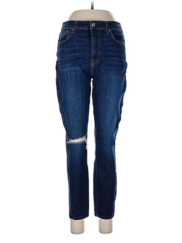 Pre-owned 7 For All Mankind Jeans In Blue