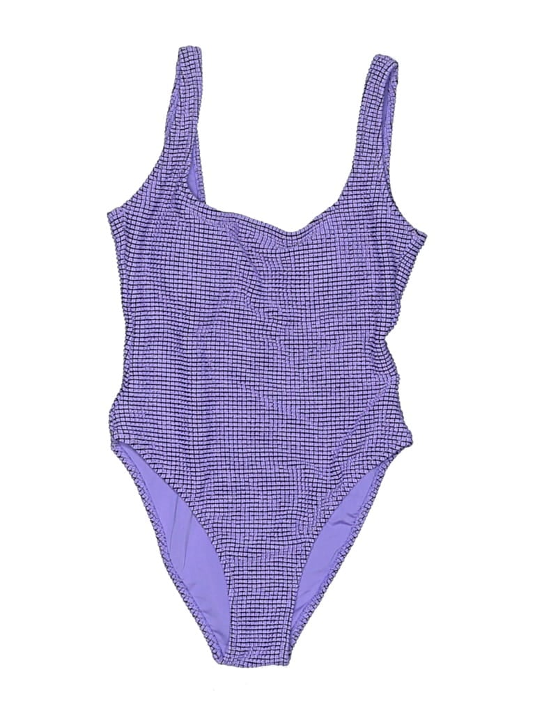 Pre-owned Aerie One Piece Swimsuit In Purple