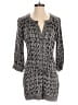 Ella Moss 100% Rayon Chevron-herringbone Gray Black Romper Size S - photo 1
