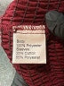Kojooin 100% Polyester Burgundy Long Sleeve Blouse Size M - photo 8