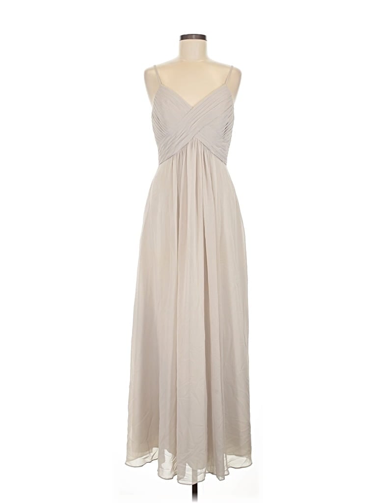 Pre-owned Azazie Cocktail Dress In White