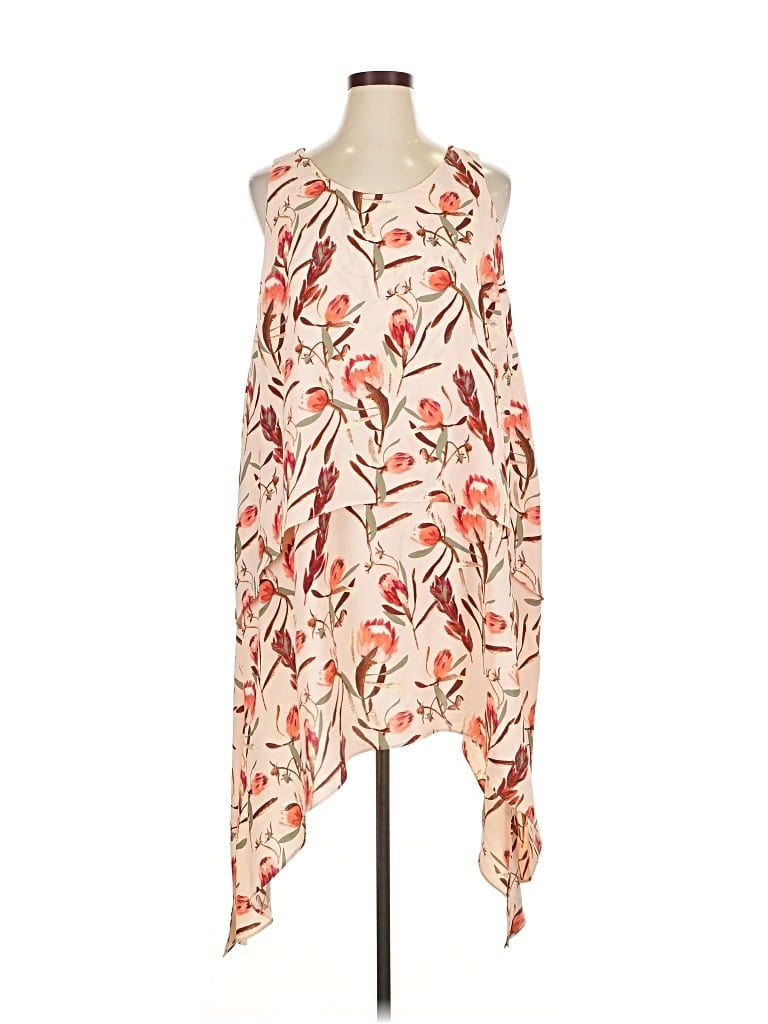 Pre-owned Ava & Viv Casual Dress In White