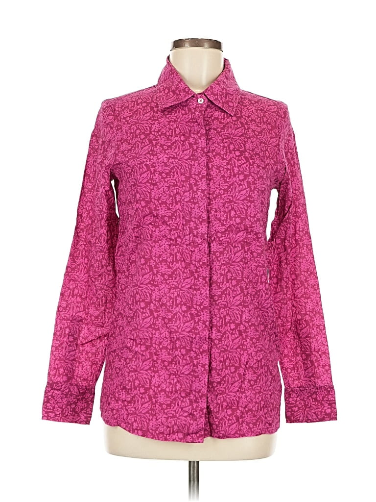 Click to view more detailed imagery on our partner's website Pre-owned Current Elliott Long Sleeve Button Down Shirt In Pink