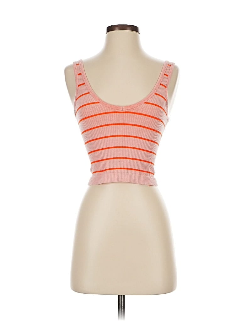 UNBRANDED Pre-owned Tank Top Orange Strapless Neckline Tops