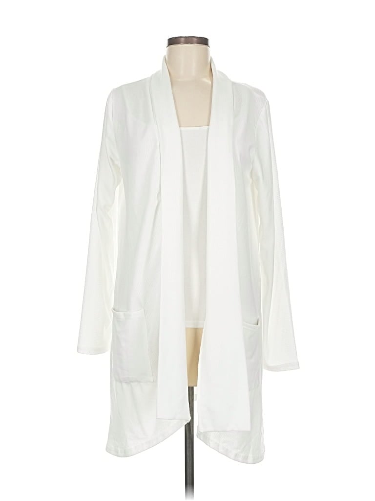 Lily By Firmiana Cardigan Sweater In White