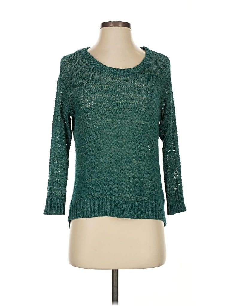 Pre-owned H&m Pullover Sweater In Green