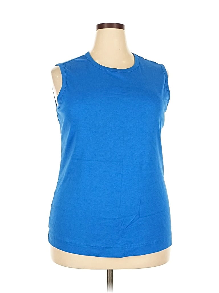 Pre-owned Duluth Trading Co. Sleeveless T-shirt In Blue