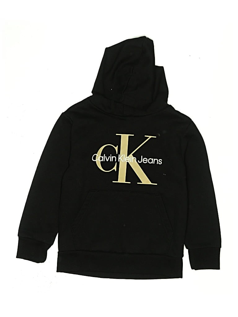 CALVIN KLEIN JEANS EST.1978 Pre-owned Kids' Calvin Klein Jeans Pullover Hoodie In Black