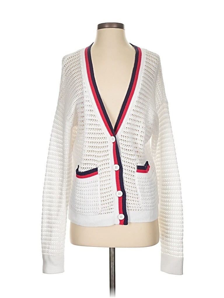 Pre-owned Beach Riot Cardigan Sweater In White