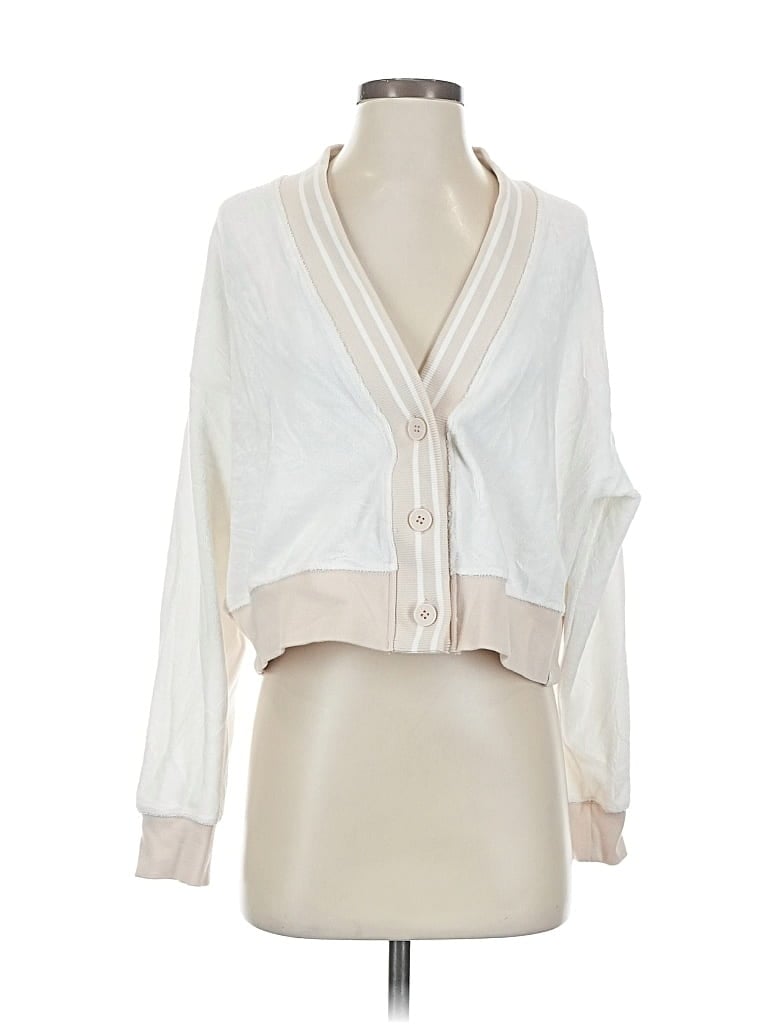 Pre-owned Joylab Cardigan Sweater In White