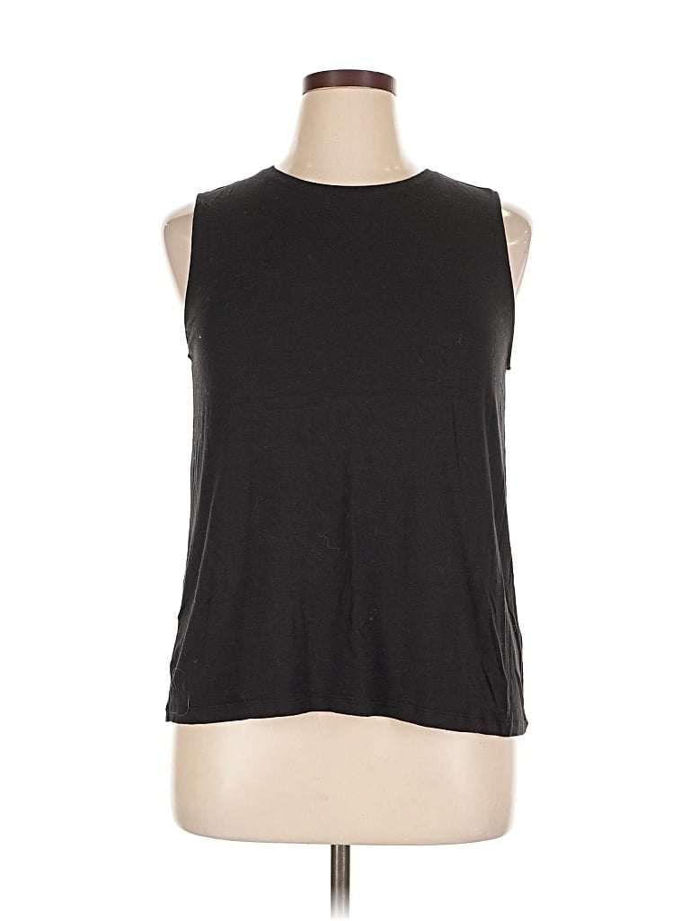 NINE WEST Pre-owned Sleeveless Top Black Halter Neckline Tops